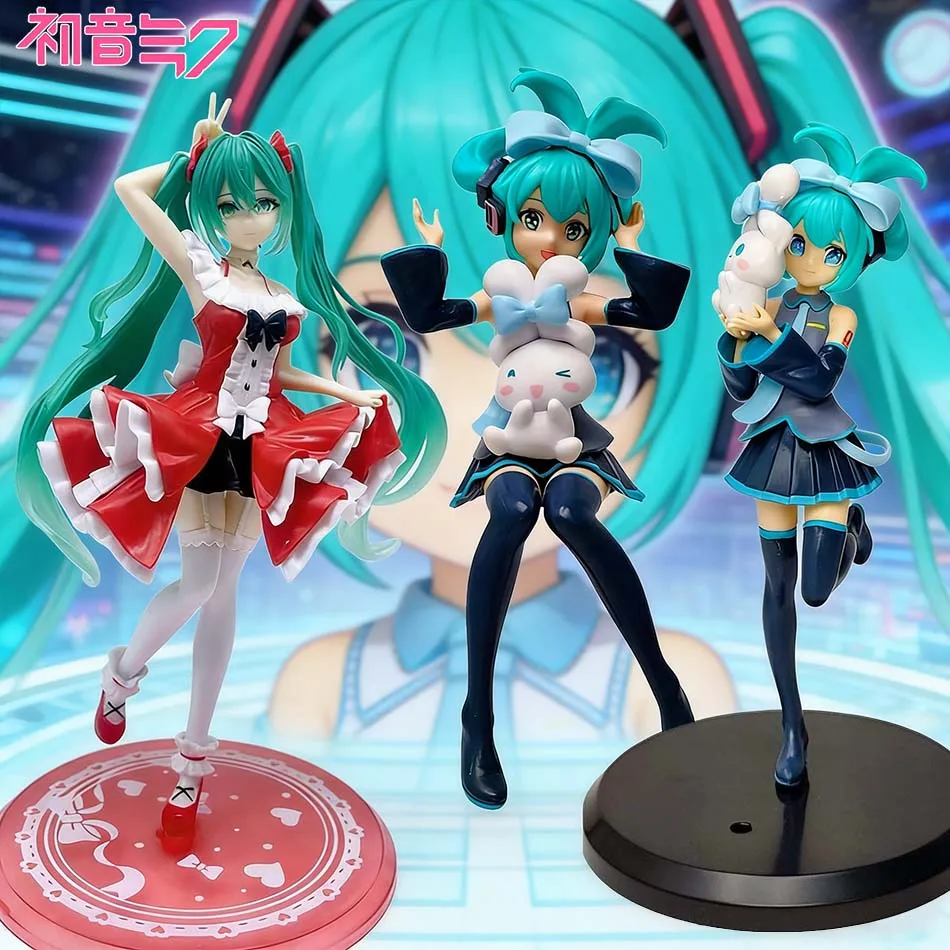 Figurine d'Anime Hatsune Miku Sexy et Tendance, Figurine d'Action Miku, Cadeau de Noël, Modèle de Collection en PVC, Jouets Poupées