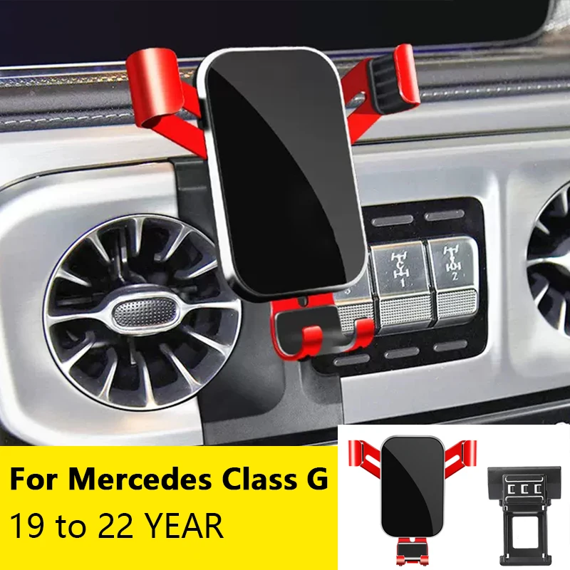 

For Car Cell Phone Holder Air Vent Mount GPS Gravity Navigation Accessories for Mercedes-Benz G Class 2019 to 2022 YEAR