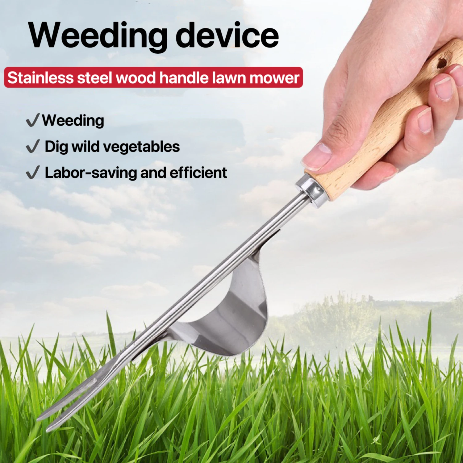 

Weeding artifact drafter garden supplies gardening household weed puller root puller weed pulling tool garden rake hand-held loo