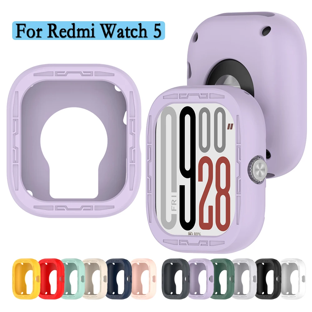 For Redmi Watch 5 Soft Silicone Cover Hollow Protective Case Super Light Watch Case Decoration For Redmi Watch 5