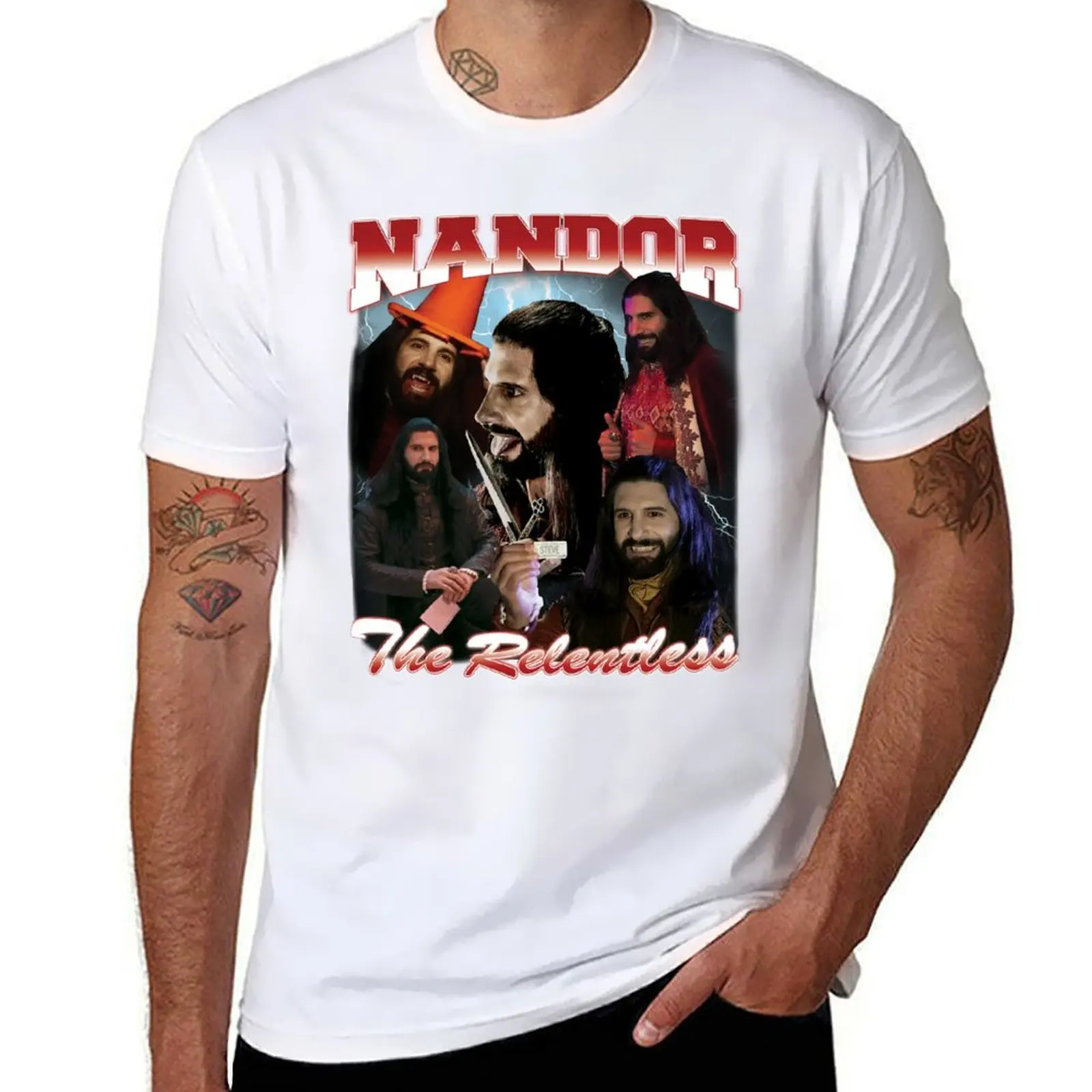 

Nandor the Relentless 90's Design T-Shirt essential t shirt cotton t shirt pack man t shirt heavy cotton T-Shirt