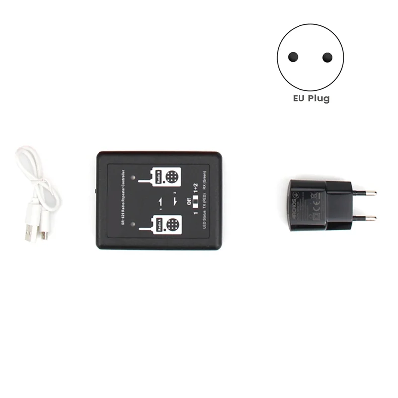 

-A01R SR-629 Duplex Repeater Controller For Walkie Talkie Two Way Radio Relay Controller SR-629 Duplex Repeater EU Plug