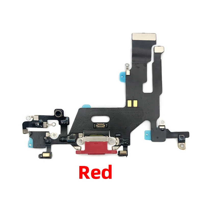 Original For iphone 11 Charging Port Flex Microphone Mini USB Charger Dock Connector Repair Replacement Parts