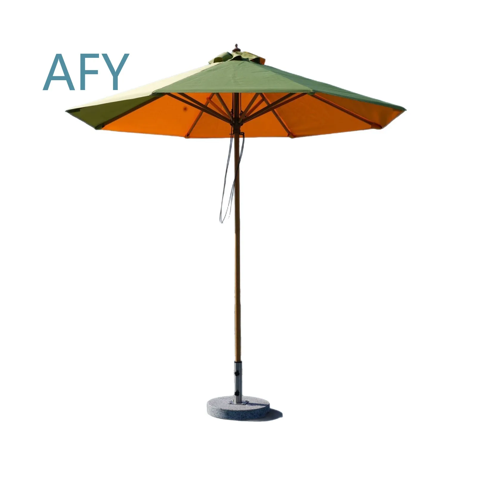 Pull-Rope Parasol for Outdoor Furniture for Commercial Use Rotating Color-Matching Large Sun Umbrella for Hotel Courtyard