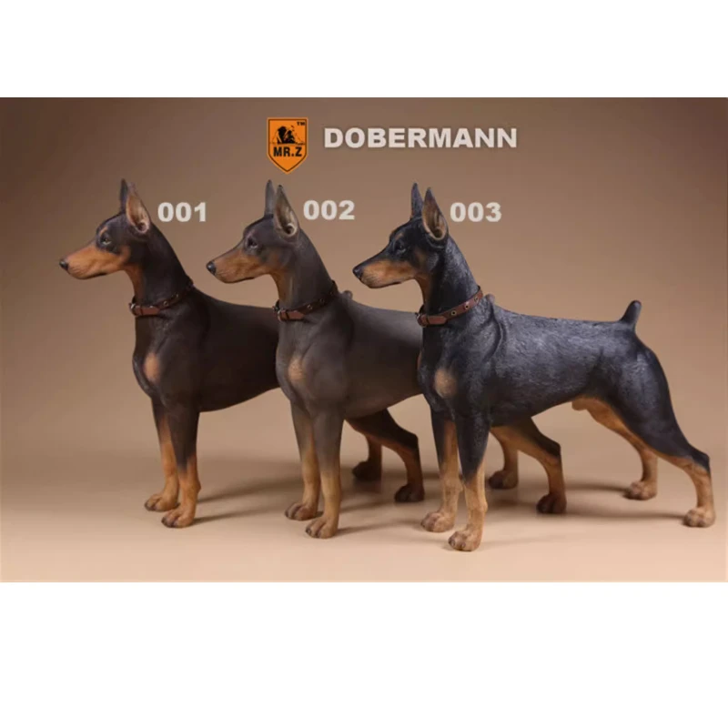 Spot New 1/6 German Doberman Inu Miniature Resin Model DIY Scene Matching Handmade Painted Holiday Gift Toy Ornament Handmade