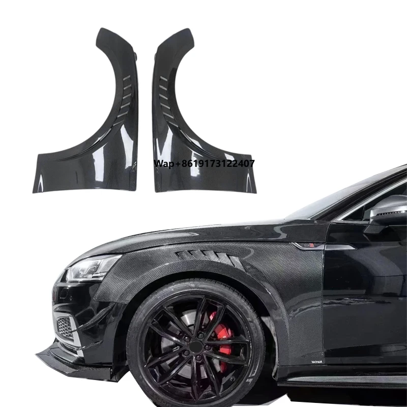 

Customized Car Performance Black Car Front Side Real Carbon Fiber Fender for A5 S5 Carbon Fibre Fender Upgrade
