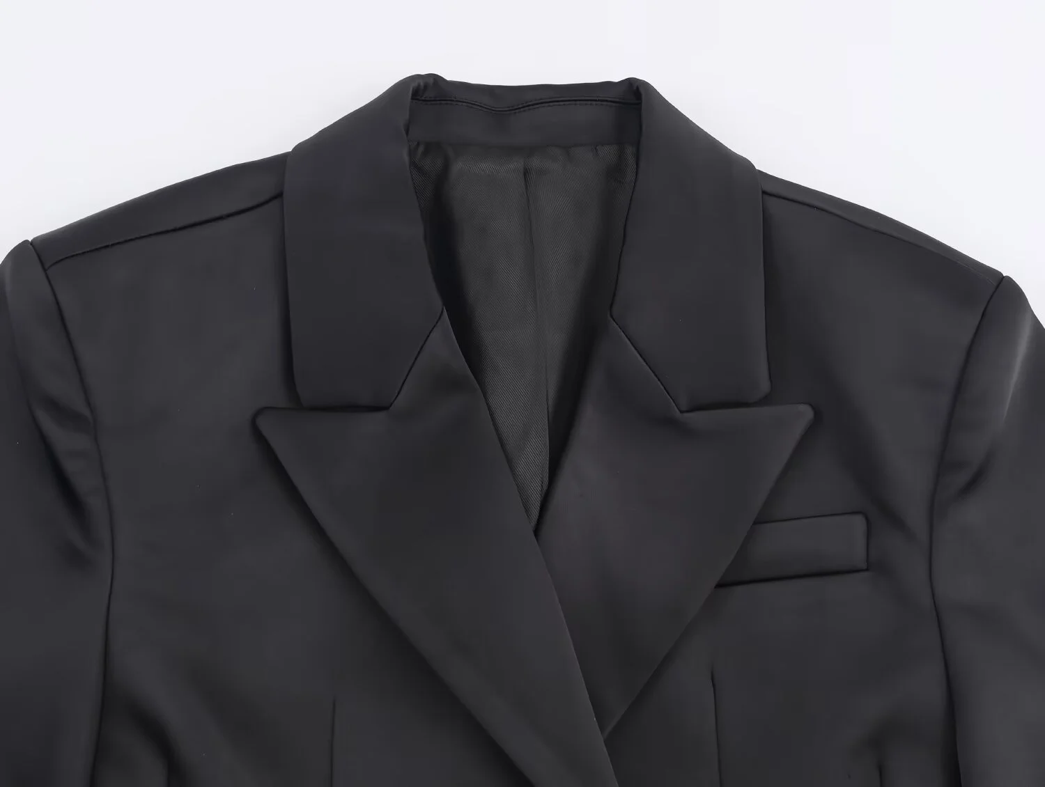 سترة نسائية شتوية جديدة لعام 2025 للتنقل متعددة الاستخدامات من الحرير والساتان سترة صوف فضفاضة + بنطلون عالي الخصر بطيات #6