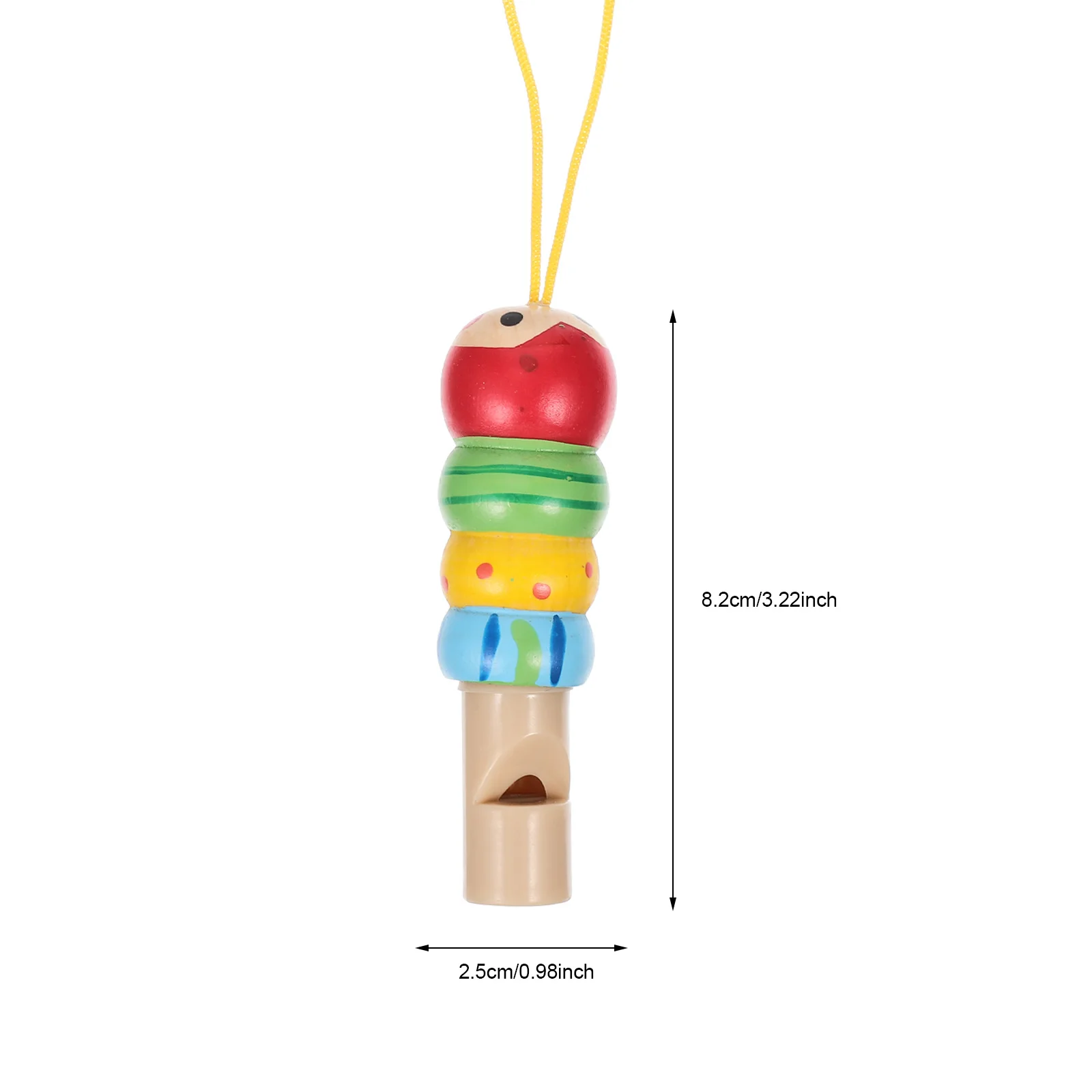 2 قطعة صافرة خشبية للأطفال الآلات الموسيقية للأطفال الصغار ألعاب تعليمية صوت واضح قدرة الرئة ممارسة لطيف الكرتون