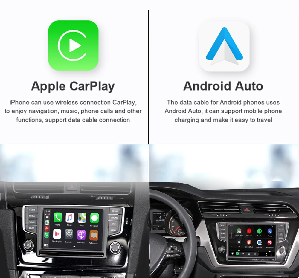 Wireless Carplay Android Auto Module Interface For VW Volkswagen Golf 7 Skoda Octavia A5 Polo Passat B8 Mirror Link MIB MIB2