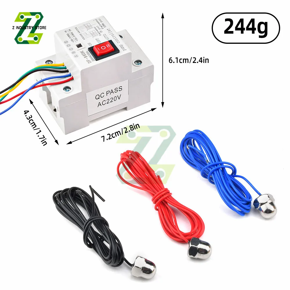 DF-96DK Automatic Water Level Controller Switch 10A 220V Tank Liquid Level Detection Sensor Water Pump Controller Control