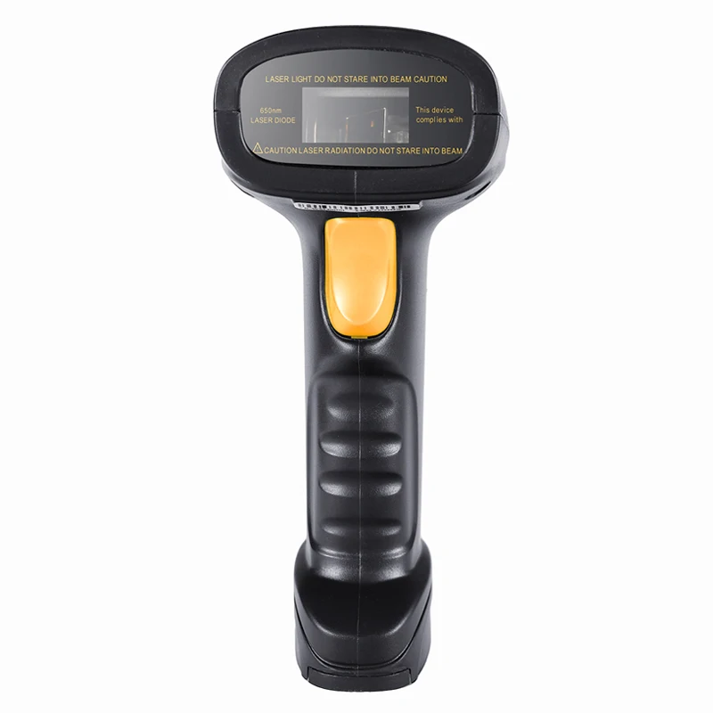 Black USB Wired Handheld Laser Barcode Scanner with CMOS Sensor 640x480 Resolution 70ms Scan Speed 2-Year Warranty-Stock Product