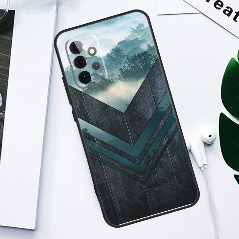 Forest Geometry Wood Nature For Samsung Galaxy A52 A22 A32 A54 A34 A14 A55 A35 A15 A53 A33 A13 A05 A06 A16 Phone Case