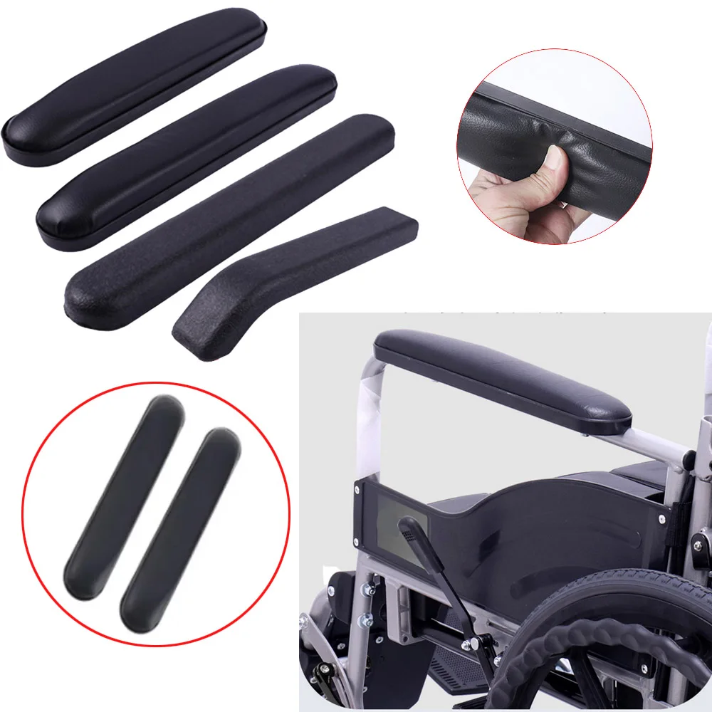 

Universal Wheelchair Armrest with Screw Pad Replacement Wheelchair Leather Sponge Armrest Pad Wheelchair Accessories