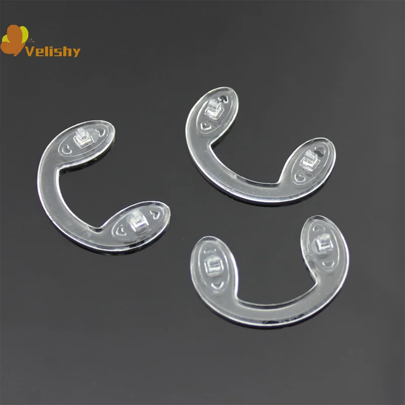 4 قطعة منصات أنف للنظارة من السيليكون غير قابلة للانزلاق على شكل حرف U-مجموعات إصلاح للنظارات ملحقات مريحة وناعمة وقابلة للتنفس للنظارات #6