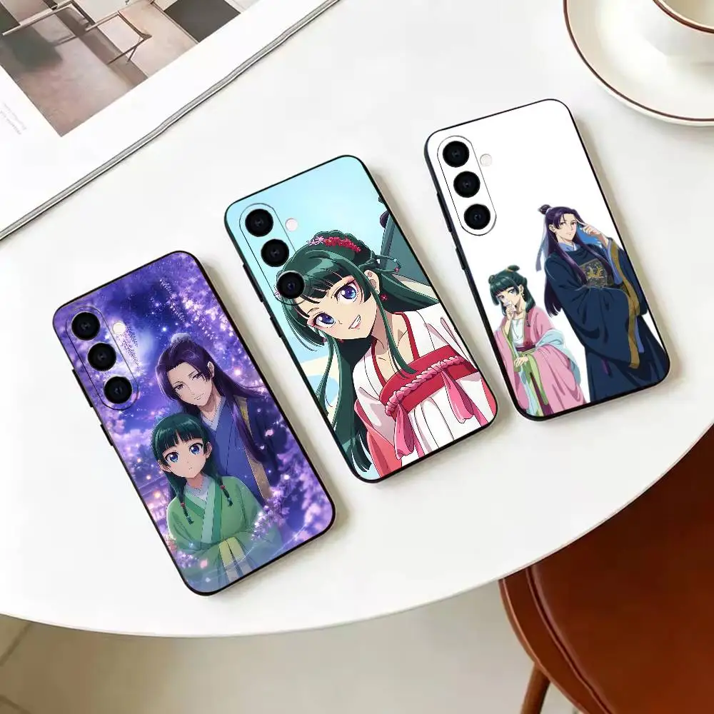 T-The A-Apothecary Diaries Maomao Coque de téléphone en silicone souple noire pour Samsung Galaxy A71 A72 A73 A51 et autres modèles similaires