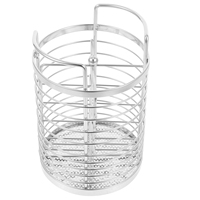 Stainless Steel Cutlery Holder Knife Fork Spoon Rack Chopstick Drain Basket Silver Tabletop Kitchen Storage Organizer
