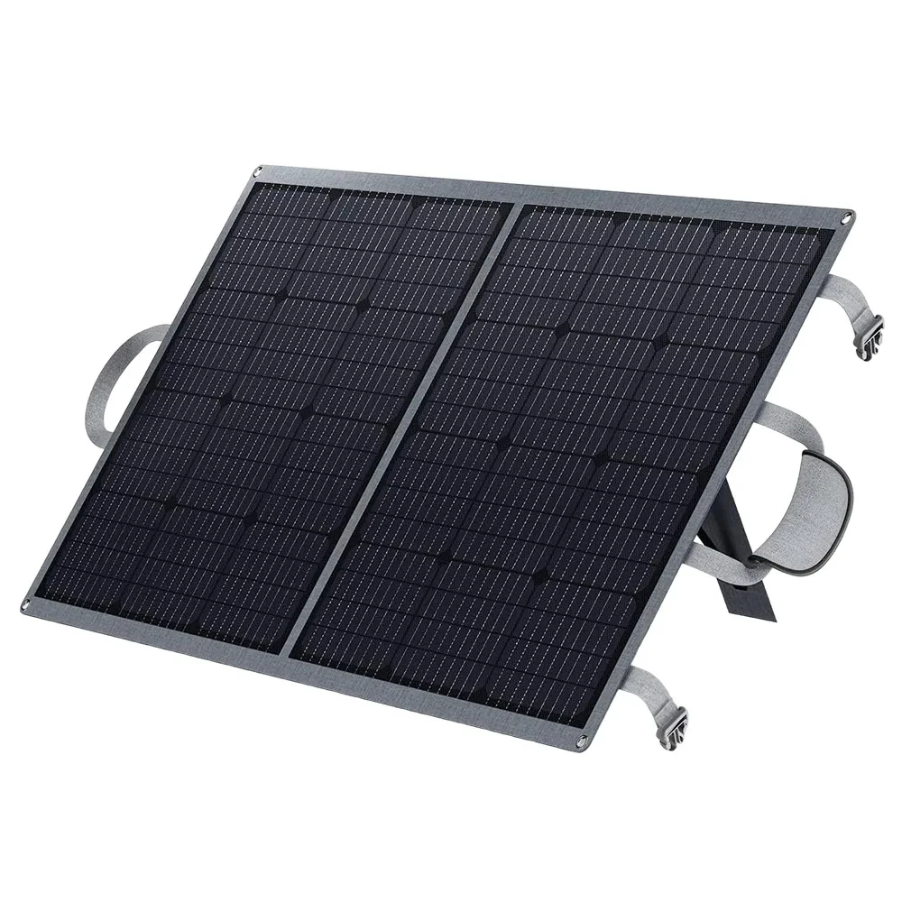 DaranEner SP100 100W Foldable Solar Panel, Adjustable Stand, IP54 Waterproof, 22.0% Photoelectric Conversion Efficiency