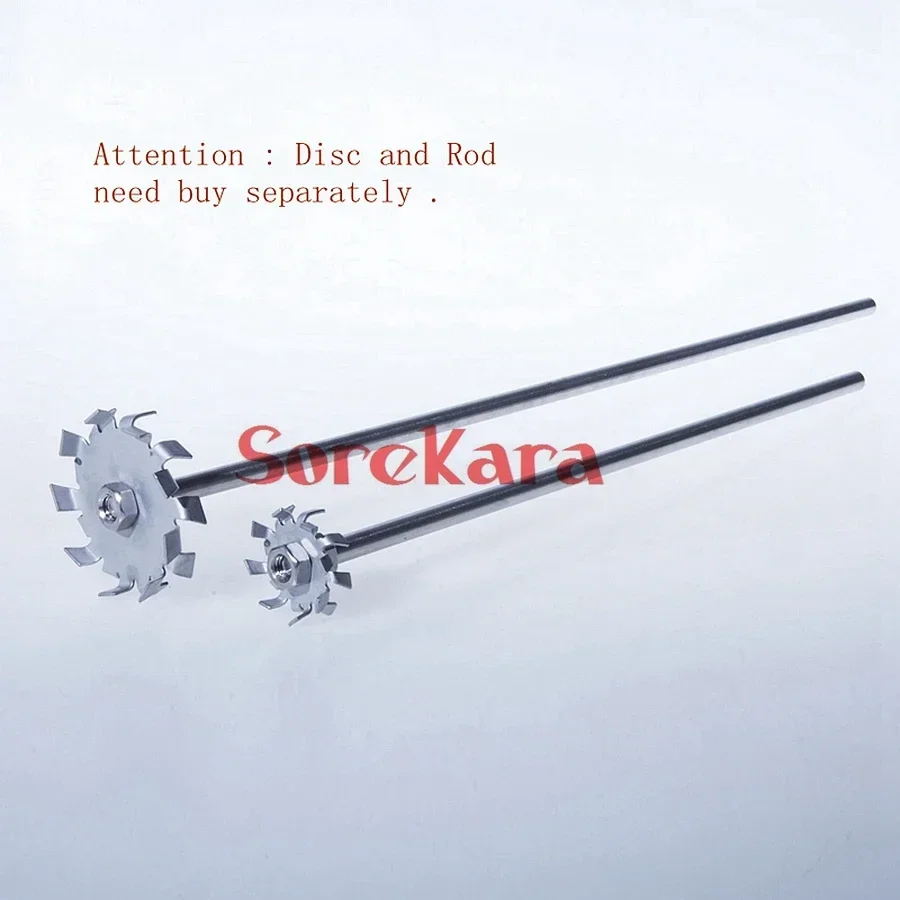 Diameter 50-200mm Bore 8mm Stainless Steel 304 Stir Blade Impeller Tooth Type Dispersed Disc Gear Rod