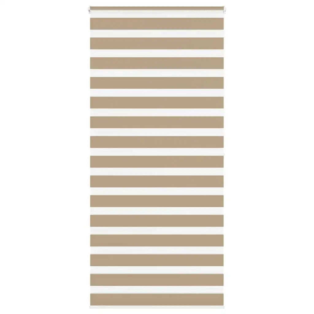 Sand Brown Zebra Blinds 95x200 cm - Fabric Width 90.9 cm - Durable Polyester Window Shade