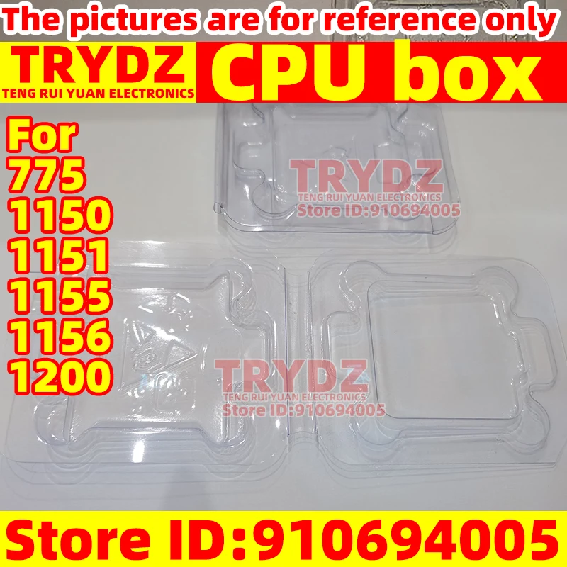 1PCS Plastic box CPU Box CPU The protective case CPUplastic box Pin Box packaging box