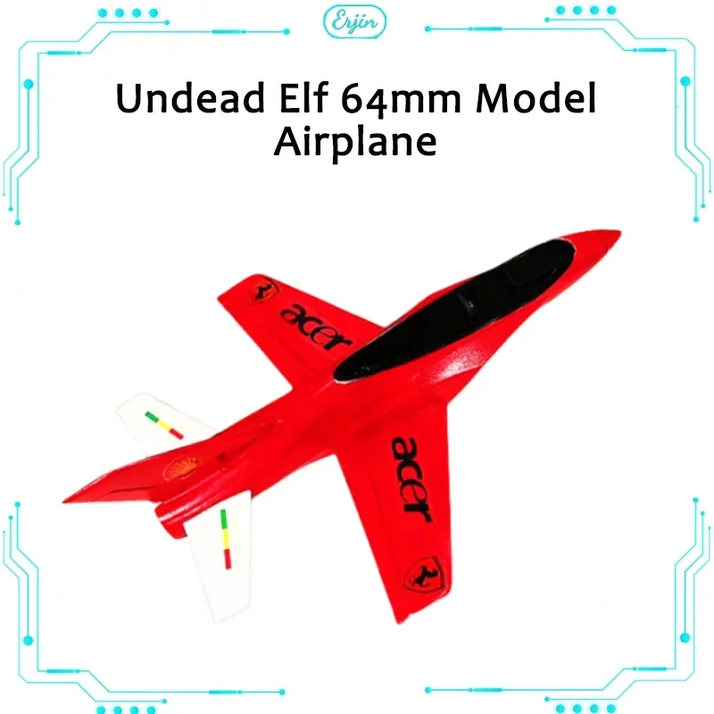 Undead Elf 64mm Ducted Model Airplane Remote Control Electric Toy Epo Jet Venomous Snake Fighter Model