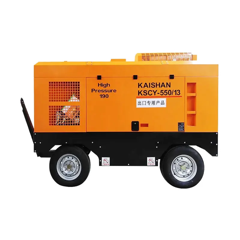 KSCY-550/13 High Pressure Power Mining Portable Screw Air Compressor