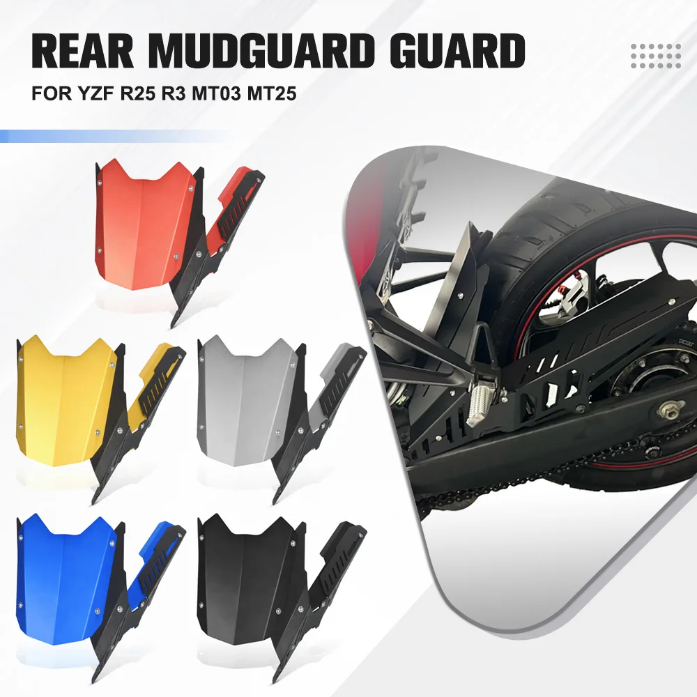 

For YAMAHA YZF R25 R3 MT-03 MT-25 MT03 MT25 2013 -2020 Rear Fender Mudguard Wheel Guard Back Mudguard Splash Guard Protector