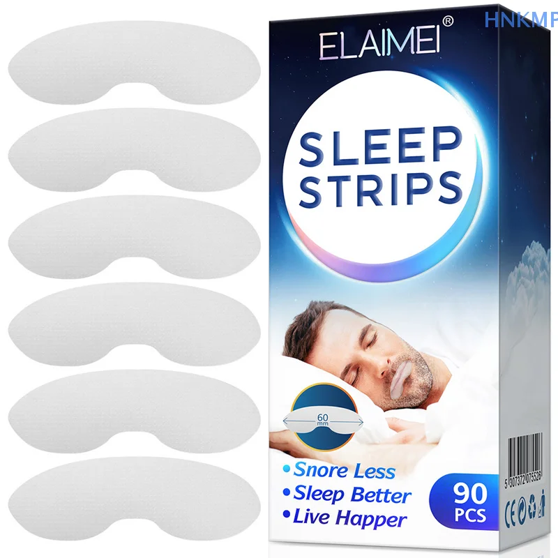 90Pcs/lot Disposable Anti Snoring Sleep Strips Mouth Strips Tape Reduce Mouth Dryness Sore Throat Snoring Solution Health Care