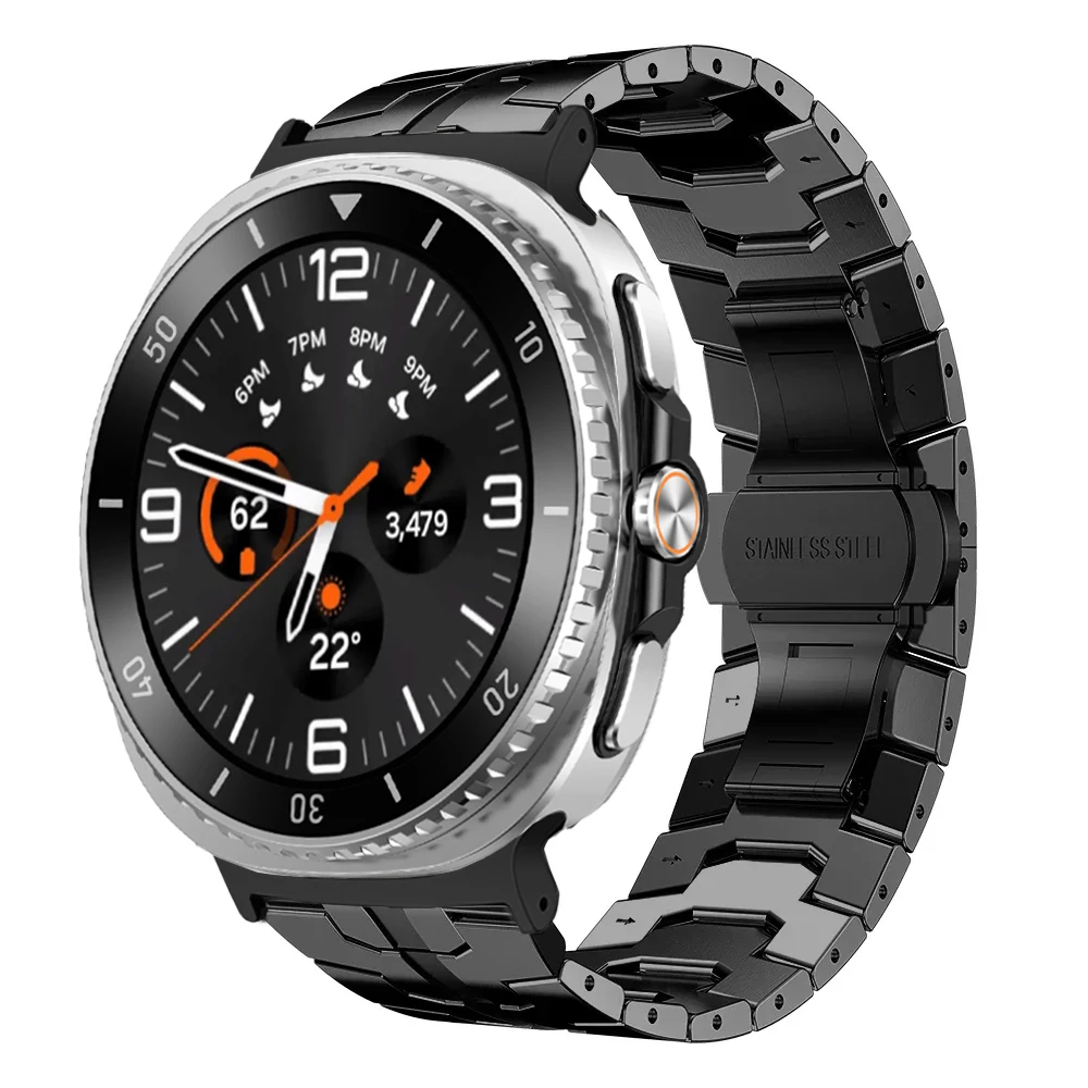 Cinturino in acciaio inossidabile di lusso per Samsung Galaxy Watch 8 8 Classic 40mm 44mm 46mm Bracciale in metallo per cinturini GALAXY Ultra 47mm 2025