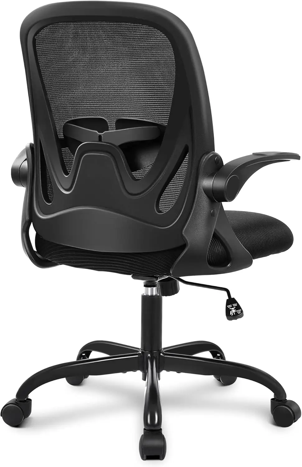 Primy Office Chair Ergonomic Desk Chair with Flip up Armrests Swivel Breathable Desk Mesh Computer Chair with Adjustable Lumbar