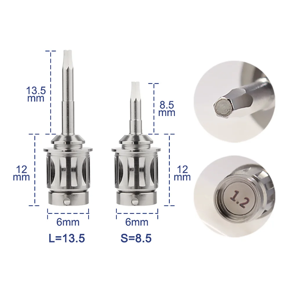 AI-TW Implantat Drehmomentschlüssel ANT/1,0 Hex/1,2 Hex/1,27 Hex/1,4 Hex/NOB R155/ITI R165 Dental Ersatzteile 1 stücke Lange + 1 stücke Kurze