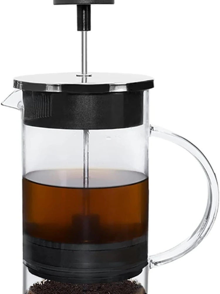 

Кофеварка из боросиликатного стекла, многофункциональный графин для кофе, чайник, посуда (цвет: черный, размер: 552 г)