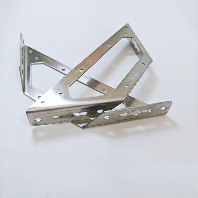 Heavy Duty Stainless Steel Hollow Triangular Brackets Shelf Support Brackets for Bookshelves Storage Shelves Table Cabine
