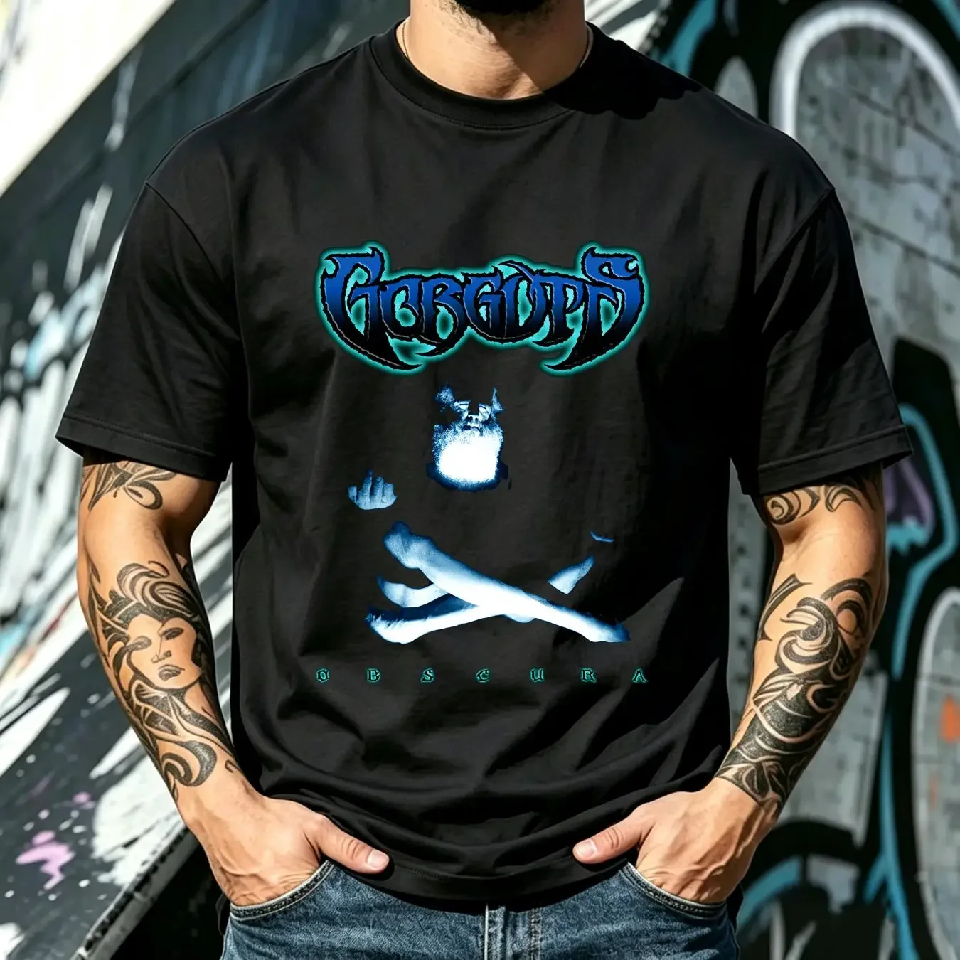 washed T Shirt NWT Gorguts Obscura Canadian Death Metal Rock Band Music Album S 4XL long or short sleeves vintage Washed