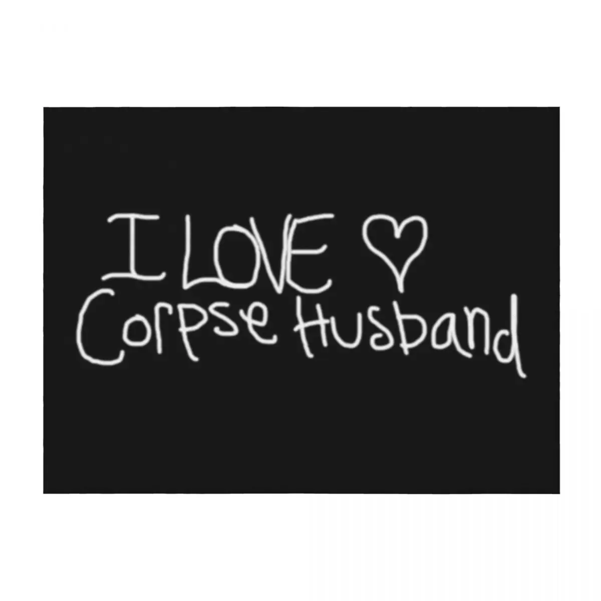 

I love Corpse Husband Throw Blanket Weighted Cute Plaid Moving Sleeping Bag Blankets