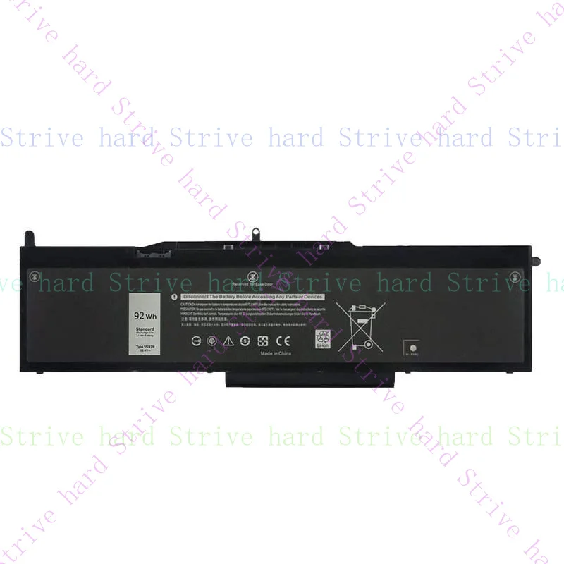 

92Wh Battery For Dell VG93N Precision 15 3520 3530 Latitude 15 5580 5590 5591