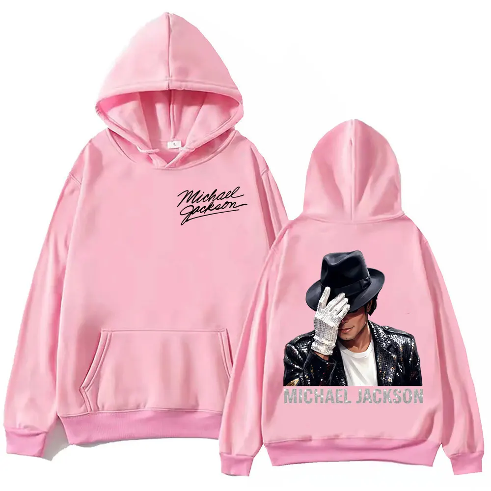 Limitierter Michael Jackson Classics Hoodie für Herren und Damen, modische Punk-Rock-Pullover, hochwertige Fleece-Sweatshirts mit langen Ärmeln und Kapuze – Detail 5