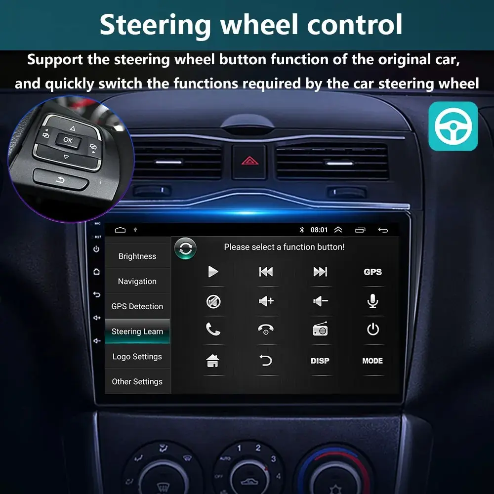 Autoradio Carplay Android Auto inalámbrico para Renault Megane 2 2002-2009 reproductor Multimedia 2Din reproductor Android vídeo automotriz 4G