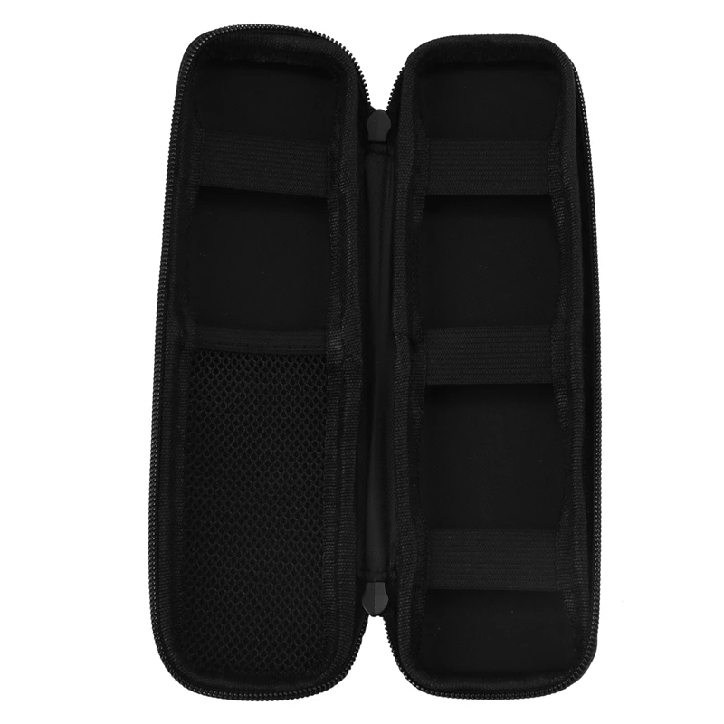 ريترو أسود نقطة قلم رصاص حالة ، حقيبة مستحضرات التجميل ، جيب فرشاة حامل ، حقيبة ماكياج ، 3X