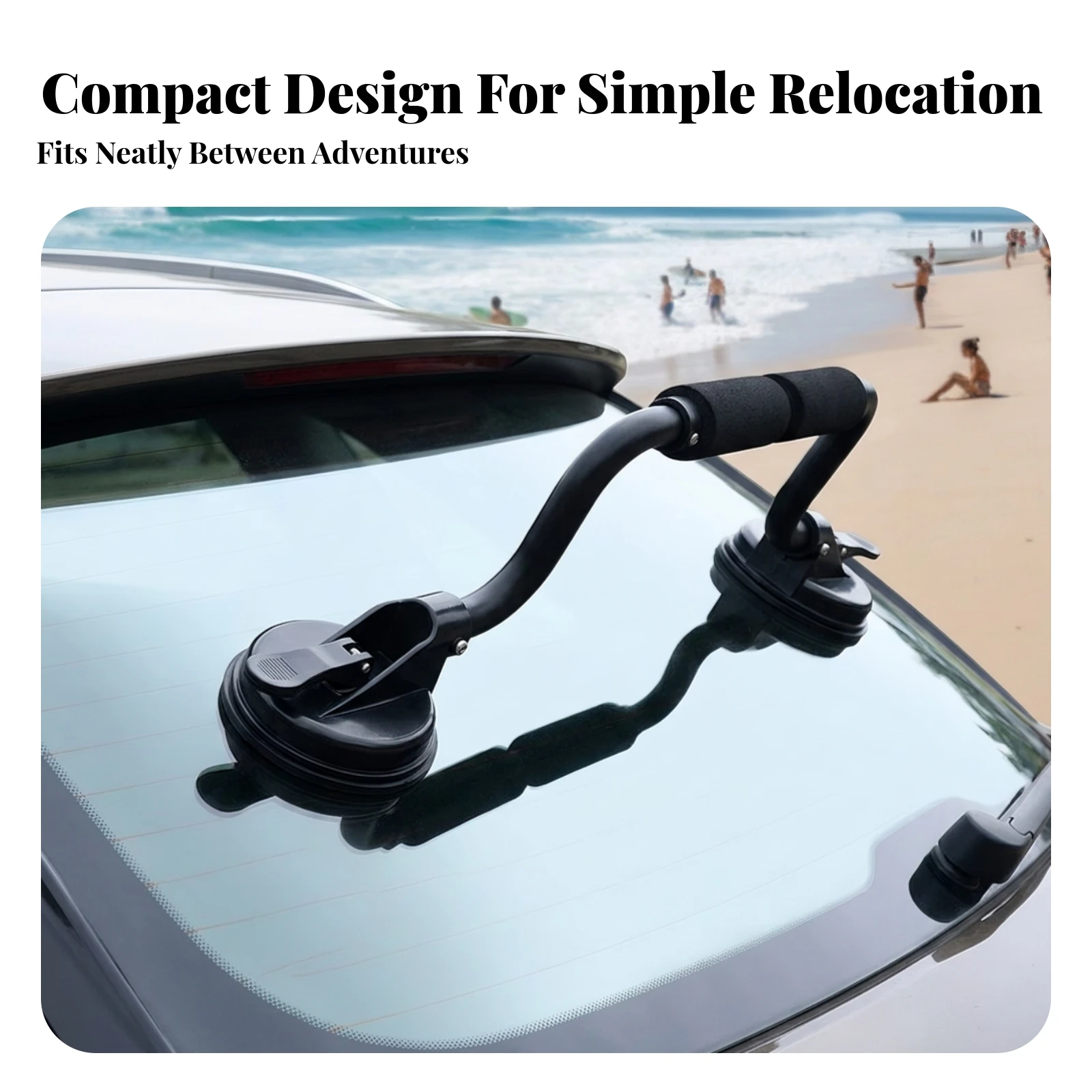 Support Bracket Padded Kayak Roof Rack with Suction Cups Roof Rack Support Bracket for Kayakers, Vehicle Transport
