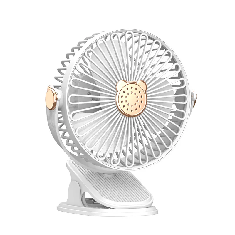 Customized Desktop Fan Light Clip Fan Tabletop USB Charging Wall-mounted Fan Student Dormitory Small Aromatherapy Clip Fan Elect