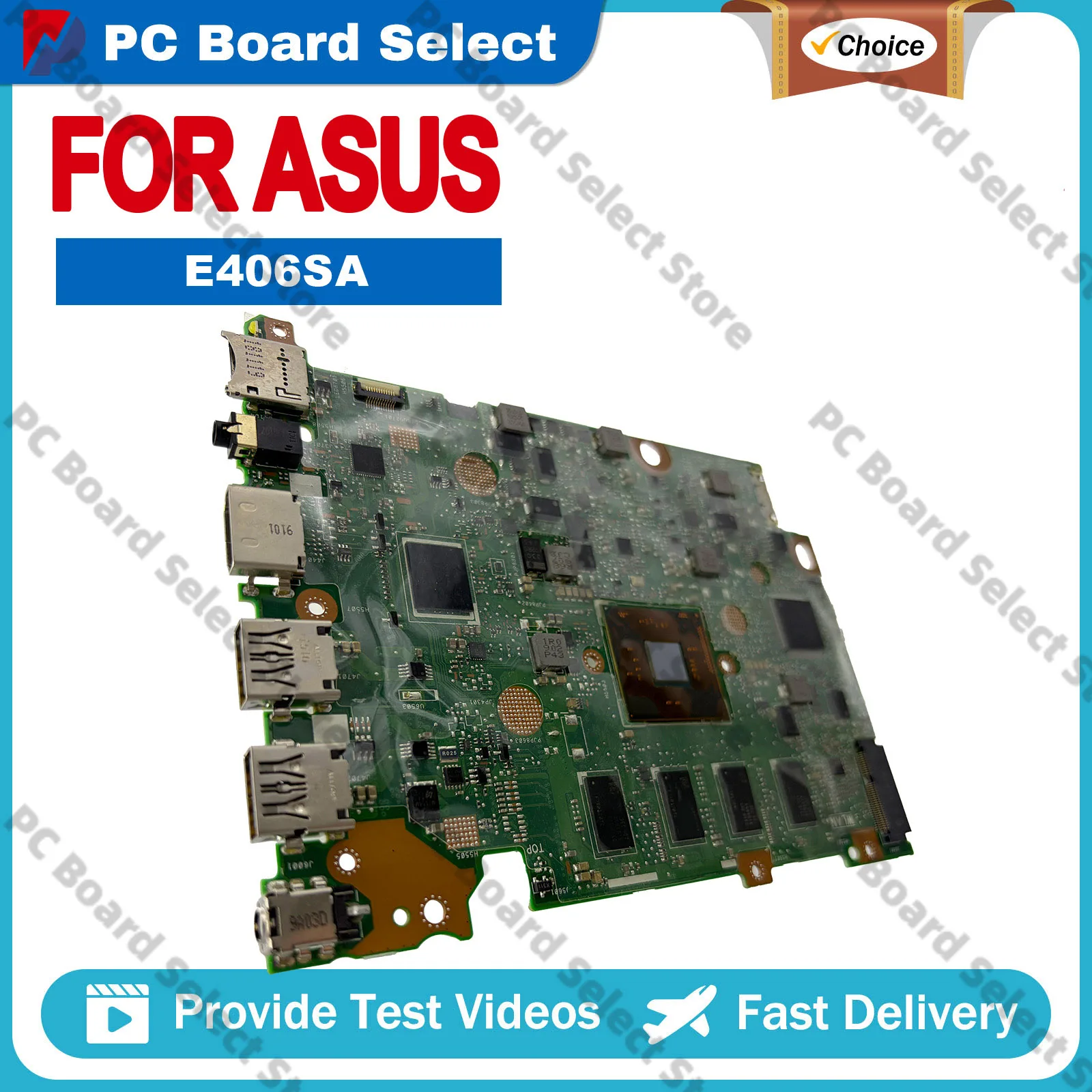 

E406SA Laptop Motherboard For ASUS EeeBook E406SA E406S E406SAS Notebook Mainboard With CPU 100% tests OK fast shipping stk