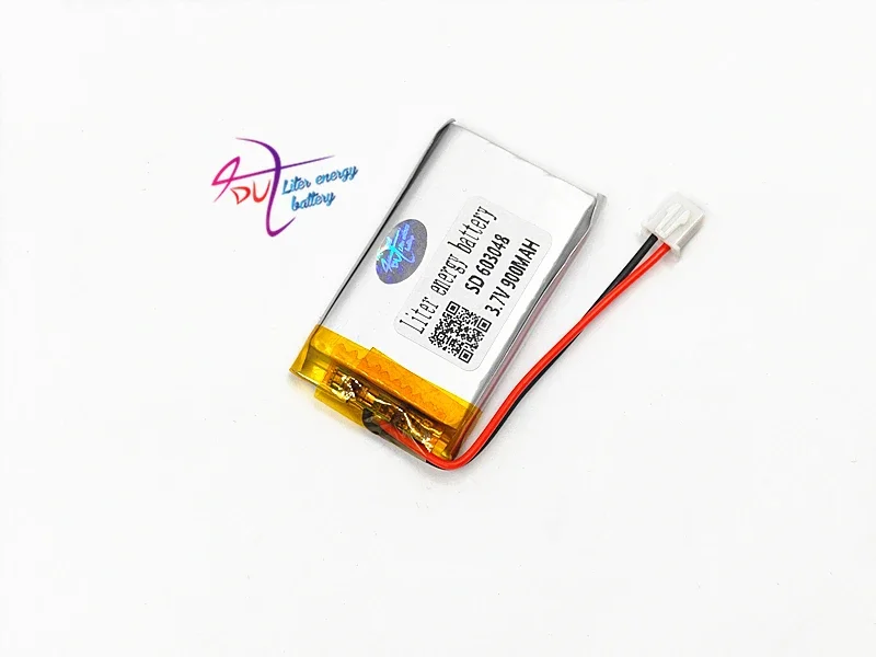 Lot 10 pcs 3.7V 900mAh LiPo Lithium Polymer Rechargeable Battery JST XHR 2.54mm 2pin 603048 For Mp3 GPS bluetooth camera speaker