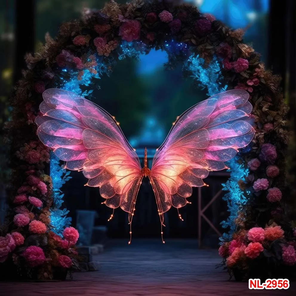 Photography Background Glitter Angel Wings Adult Kids Birthday Party Maternity Art Portrait Decor Photo Backdrop Studio