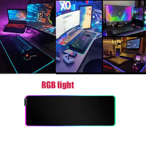 Large Mouse Pad RGB Gaming Mouse Pad Gamer XXL Led Computer Mousepad Big Mouse Mat with Backlight Carpet For Keyboard Desk Mat