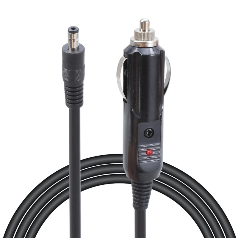

Q5WA DC5.5x2.1mm Car Power Cord 15A Powerful for 12V 24V Devices with LED for Fan Led Light