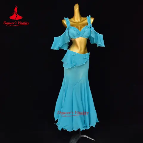 BellyDance Set with High End Elegance Performance Set for Adult Women's Oriental Dance Professional Competition Clothing