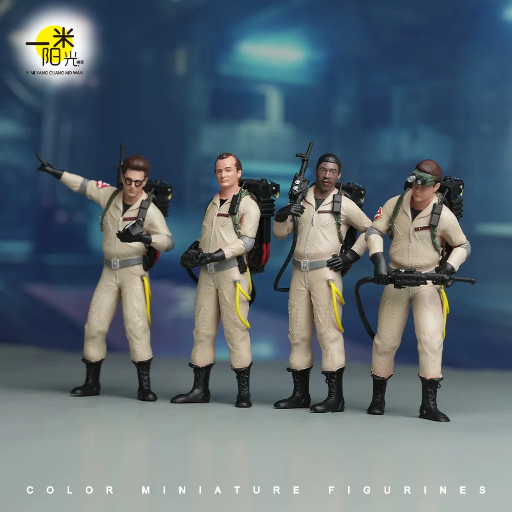 Volto dipinto miniature 1/18 1/24 soldato maschio quattro persone armato squadra di combattimento figura bambola modello giocattoli scena puntelli vista decorazione