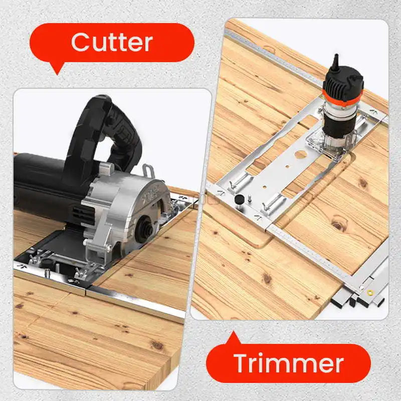 Imagem -05 - Edge Guide Posiçãoing Cutting Machine Posicionador para Circular Saw Cutter And Trimmer Wood Board Tool