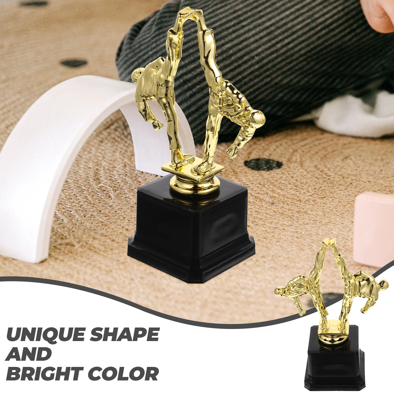 Taekwondo Trophy Party Celebration Award for School Gold Decor Decorate Winner Cup Kindergarten Plastic Child